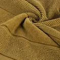 Ręcznik kąpielowy 50x90 cm bawełniany kolor miodowy z welurową bordiurą 500 g/m2 EMMA Eurofirany