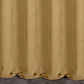 Zasłona szyta na taśmie 8 cm ciemnobeżowa z miękkiej tkaniny o welurowej strukturze