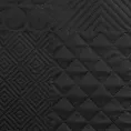 Narzuta czarna 220x240 cm z patchworkowym motywem wytłaczanym techniką hot press BONI 5 DESIGN 91 Eurofirany
