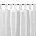 Firana biała z gładkiego matowego woalu 140x250 cm szelki LUCY Eurofirany