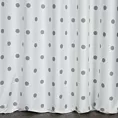 Tkanina zasłonowa z nadrukiem w groszki, miękka w dotyku Eurofirany