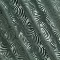 Zasłona oliwkowa z trójwymiarowym wzorem liści, welwetowa 140x250 cm przelotka LIVIA Eurofirany