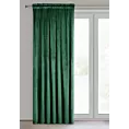 Zasłona butelkowa zieleń z matowego welwetu 140x270 cm taśma MELANIE Eurofirany
