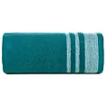 Ręcznik do rąk 30x50 cm bawełniany kolor ciemnoturkusowy z ozdobną bordiurą 500 g/m2 MERY Eurofirany