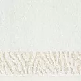 Ręcznik do rąk 30x50 cm bawełniany kolor biały z ozdobną błyszczącą bordiurą 500 g/m2 MARGO Eurofirany