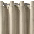 Zasłona jasnobeżowa z matowego welwetu 140x250 cm przelotka MELANIE Eurofirany