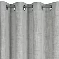 Zasłona szara z lnianym splotem w stylu eko 140x250 cm przelotka ROMA Eurofirany