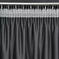 Zasłona czarno, szampańska z nadrukiem metalicznym z welwetu 140x270 cm taśma MARIELA Eurofirany