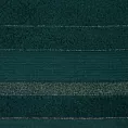 Ręcznik do rąk 30x50 cm bawełniany kolor ciemnozielony w pasy przetykany błyszczącą nicią 500 g/m2 APRIL Eurofirany