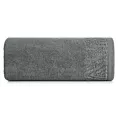 Ręcznik kąpielowy 50x90 cm bawełniany kolor szary z ozdobną błyszczącą bordiurą 500 g/m2 MARGO Eurofirany