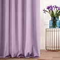 Zasłona szyta na taśmie fala ENYA liliowa z miękkiej półmatowej tkaniny welwetowej