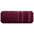 Ręcznik kąpielowy 50x90 cm bawełniany kolor fioletowy z ozdobnym stębnowaniem 500 g/m2 POLA Eurofirany