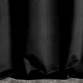 Zasłona szyta na taśmie fala ENYA czarna z miękkiej półmatowej tkaniny welwetowej