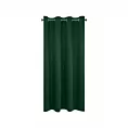Zasłona ciemnozielona zaciemniająca gładka półmatowa 140x175 cm przelotka LOGAN Eurofirany
