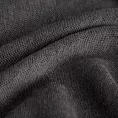 Poszewka szyta grafitowa z miękkiej matowej tkaniny szenilowej o naturalnym splocie