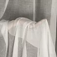 Firana szyta na taśmie 8 cm kremowa z grubej, matowej tkaniny o naturalnym splocie wykończona obciążnikiem