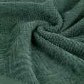 Ręcznik do rąk 30x50 cm bawełniany kolor zielony o ryżowej strukturze z welwetową bordiurą 500 g/m2 LOREN Eurofirany