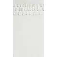 Zasłona biała zdobiona falbanami z welwetu 140x250 cm przelotka SAMI  Eurofirany