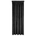 Zasłona czarna z ekskluzywnego matowego welwetu 140x270 cm taśma RIA Diva Line Eurofirany