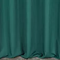 Zasłona szyta na taśmie fala ciemnoturkusowa z miękkiej tkaniny z efektem melanżu