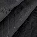 Narzuta czarna 170x210 cm z patchworkowym motywem wytłaczanym techniką hot press BONI 5 DESIGN 91 Eurofirany