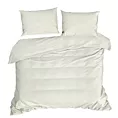 Pościel 160x200 cm gładka z satyny bawełnianej kolor kremowy DINA Diva Line Eurofirany