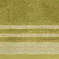 Ręcznik do rąk 30x50 cm bawełniany kolor oliwkowy z ozdobną bordiurą 500 g/m2 MERY Eurofirany