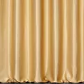 Zasłona szyta na flexach złocista z jednokolorowej gładkiej tkaniny