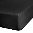 Prześcieradło jersey z gumką 220x200 cm z bawełny kolor czarny 140 g/m2 Eurofirany