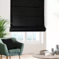 Roleta rzymska ADESSA czarna z miękkiej tkaniny o welurowej strukturze