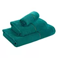 Ręcznik kąpielowy 70x140 cm bawełniany kolor ciemnozielony z welwetową bordiurą ARIA Eurofirany