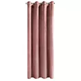 Zasłona ciemnoróżowa z tkaniny welwetowej 140x250 cm przelotka ROSA Design 91 Eurofirany