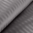 Pościel 140x200 cm satyna bawełniana kolor stalowy w drobne prążki VERA Eurofirany