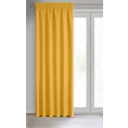 Zasłona musztardowa z matowej gładkiej tkaniny 140x270 cm taśma RITA Eurofirany