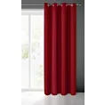 Zasłona czerwona z gładkiej matowej tkaniny zaciemniającej 135x250 cm przelotka BLACKOUT Eurofirany