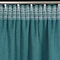 Zasłona ciemnoturkusowa zaciemniająca o strukturalnym wzorze 130x300 cm taśma CARLO Eurofirany