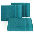 Ręcznik kąpielowy 50x90 cm bawełniany kolor turkusowy z ozdobnym stębnowaniem 500 g/m2 POLA Eurofirany