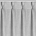 Zasłona srebrna o płóciennym splocie z efektem melanżu 80x270 cm system flex - JULA Eurofirany