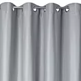 Zasłona srebrna z błyszczącym splotem 140x250 cm przelotka ESSME Eurofirany