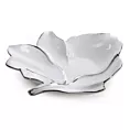 Patera dekoracyjna z glinki ceramicznej w kształcie liścia  NERIS 01 Eurofirany