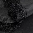 Bieżnik na stół czarny 40x140 cm JASPER zdobiony puszystymi frędzlami EUROFIRANY PREMIUM