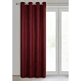 Zasłona bordowa z tkaniny zamszowej 140x250 przelotka ADA Eurofirany