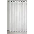 Firana biała o strukturze drobnego deszczyku wzór pionowy 350x250 cm przelotka REBECCA Eurofirany
