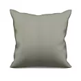 Poszewka szyta popielata z matowej gładkiej tkaniny