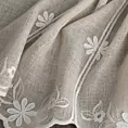 Tkanina firanowa zazdrostka zdobiona haftem kwiatów Eurofirany