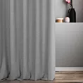 Zasłona szyta na taśmie 5 cm popielata z gładkiej, przyjemnej w dotyku tkaniny z efektem melanżu