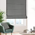 Roleta rzymska ADESSA szara z miękkiej tkaniny o welurowej strukturze