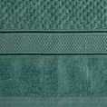 Ręcznik do rąk 50x90 cm bawełniany kolor ciemnozielony z welwetową bordiurą 500 g/m2 JESSI Eurofirany