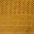 Ręcznik kąpielowy 50x90 cm bawełniany kolor miodowy z ozdobną bordiurą w paseczki 500 g/m2 ADORE Eurofirany