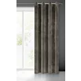 Zasłona grafitowa z ekskluzywnego matowego welwetu 140x250 cm przelotka RIA Diva Line Eurofirany